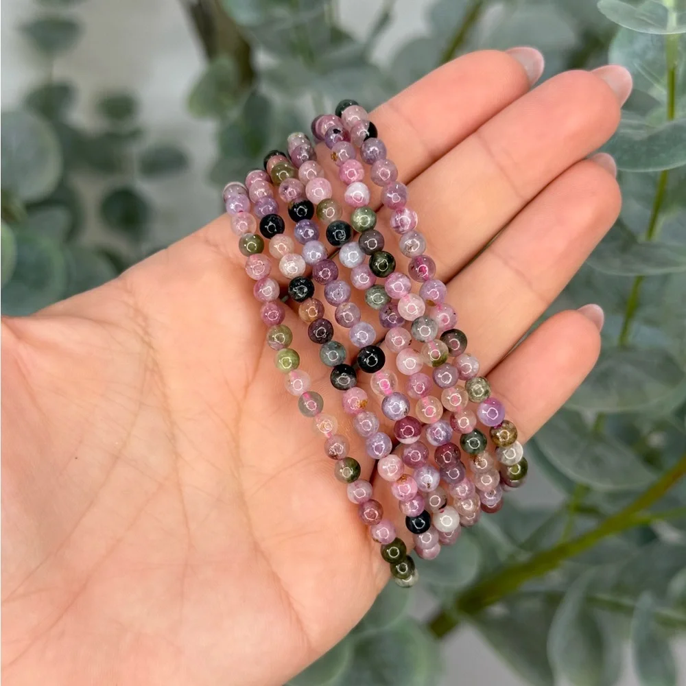 Watermelon Tourmaline Bracelet - Picture 2 of 3